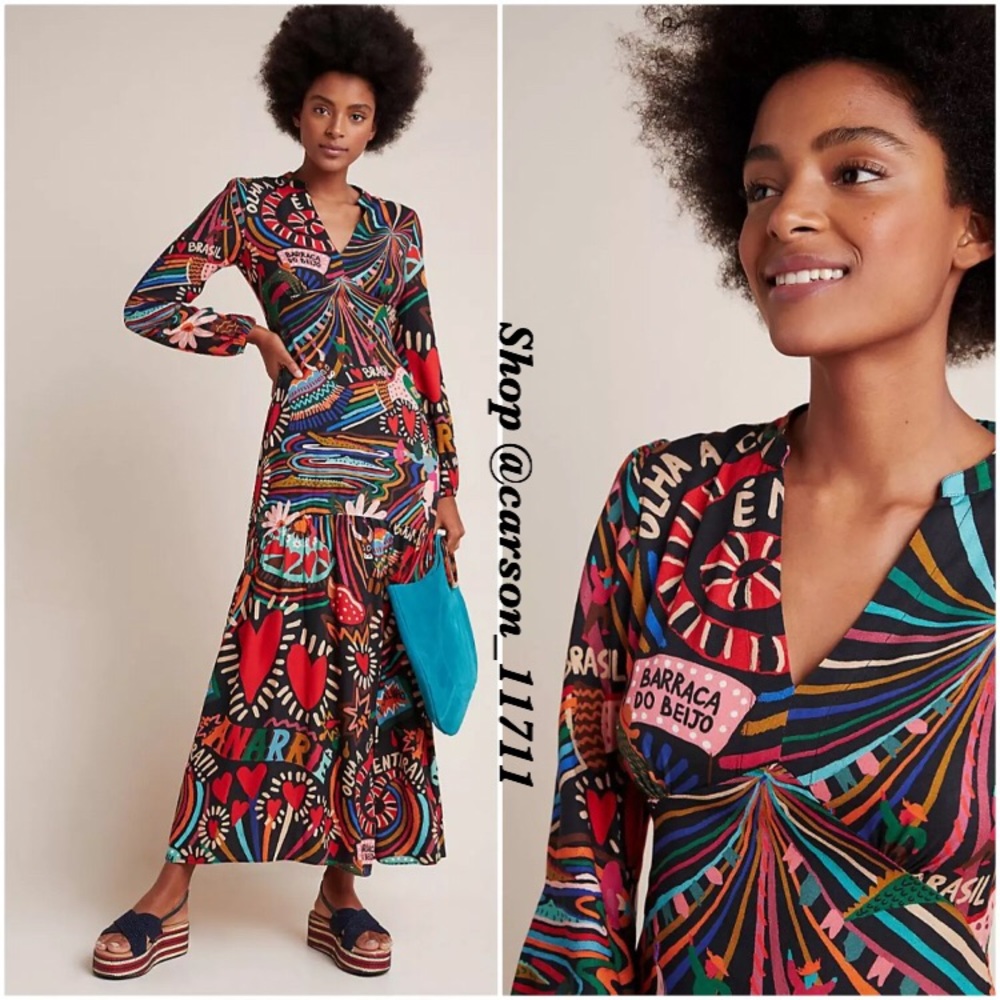 Anthropologie Farm Rio Baleares Maxi Dress XL